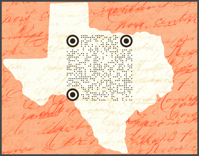 State of Texas themed qr code